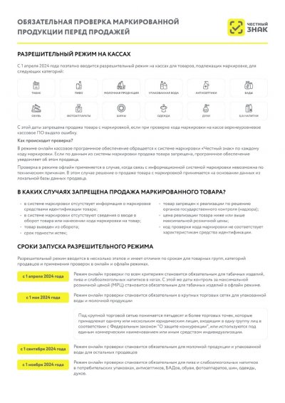 Обязательная проверка маркированной продукции